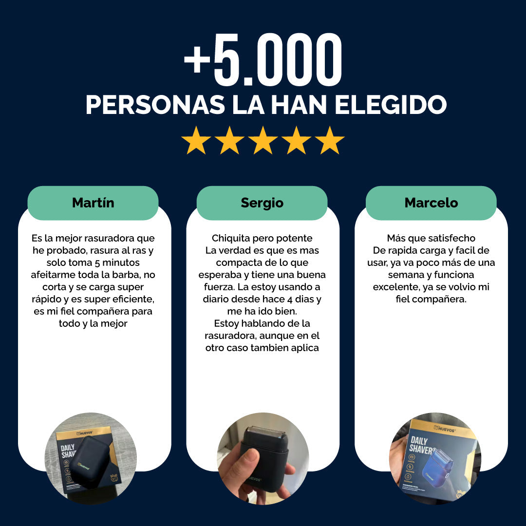 ✨ NUEVA Daily Shaver® – Rasuradora Facial MyHUEVOS®